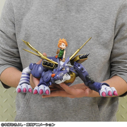 Digimon Adventure Precious G.E.M. Series Statue Metal Garurumon & Ishida Yamato