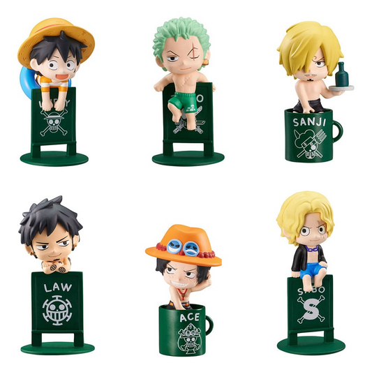 One Piece Ochatomo Series Trading Figure Pirates Vacance - (Complete Box)
