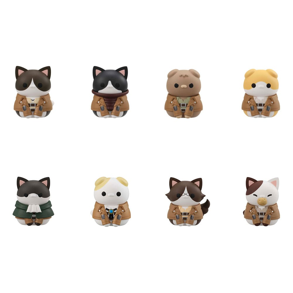 Attack on Titan Mega Cat Project Attack on Tinyan Trading Figures Gathering Scout Regiment danyan! (Complete Box)