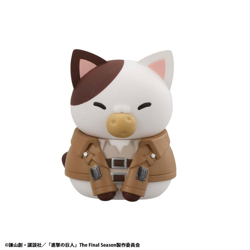 Attack on Titan Mega Cat Project Attack on Tinyan Trading Figures Gathering Scout Regiment danyan! (Complete Box)