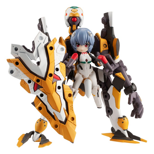 Evangelion Desktop Army Figures Ayanami Rei & Evangelion No. 0 (Kai)