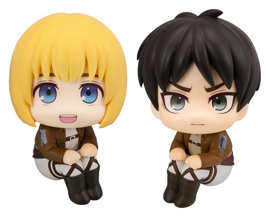 Attack on Titan Look Up Figure Armin Arlert & Eren Yeager Grumpy Ver (With Gift)