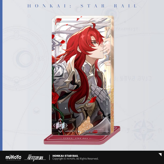 Honkai: Star Rail Light Cone Acrylic Ornament with Glitter: Argenti An Instant Before a Gaze