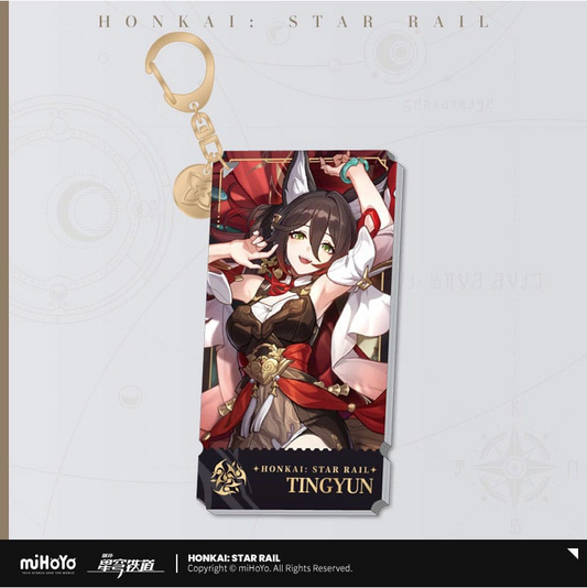 Honkai Star Rail Acrylic Keychain Tingyun