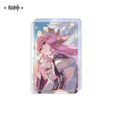 Genshin Impact Acrylic Stand With Glitter Yae Miko