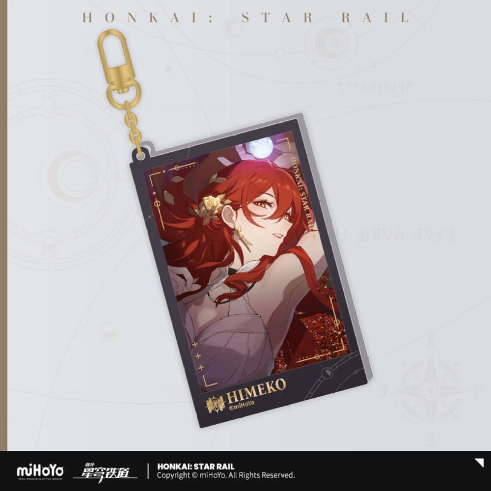 Honkai: Star Rail Countdown Departure Series Acrylic Keychain Himeko Glitter