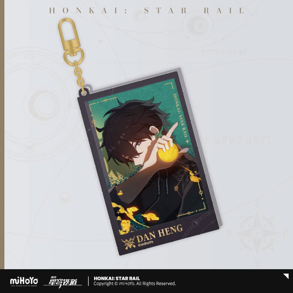 Honkai: Star Rail Countdown Departure Series Acrylic Keychain Dan Heng Glitter