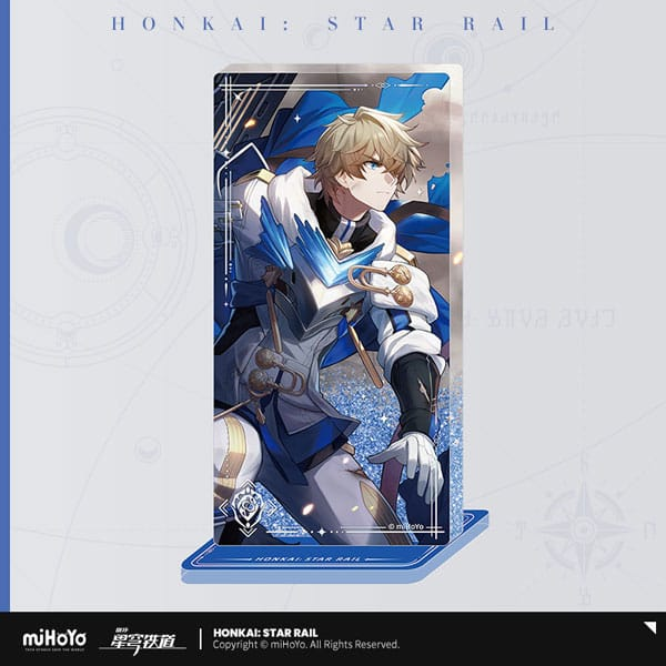 Honkai Star Rail Light Cone Acrylic Stand With Glitter: Gepard Moment of Victory