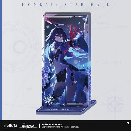 Honkai Star Rail Light Cone Acrylic Stand With Glitter: Seele In the Night