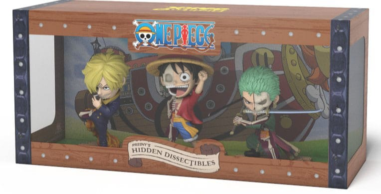 One Piece Freeny's Hidden Dissectables Vinyl Figure Luffy, Zoro and Sanji