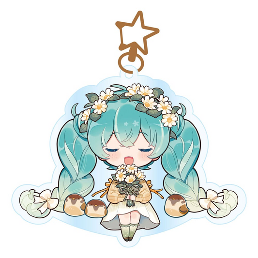 Vocaloid Hatsune Miku Kawaii Autumn Time Acrylic Keyring