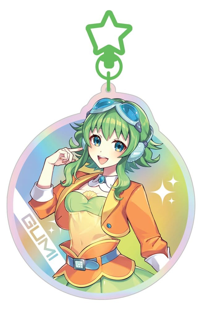 Vocaloid Megpoid Holographic Keyring Gumi SV1