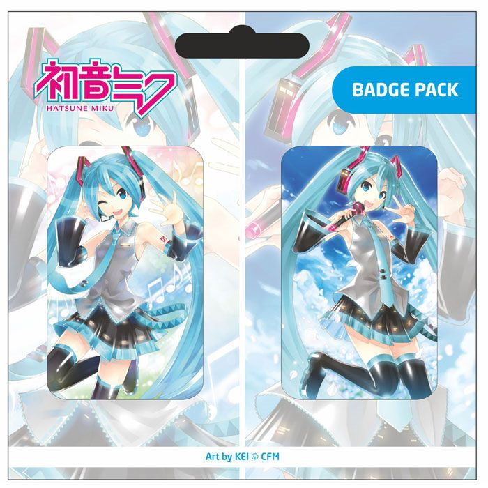 Hatsune Miku Pin Badge 2-Pack (A)