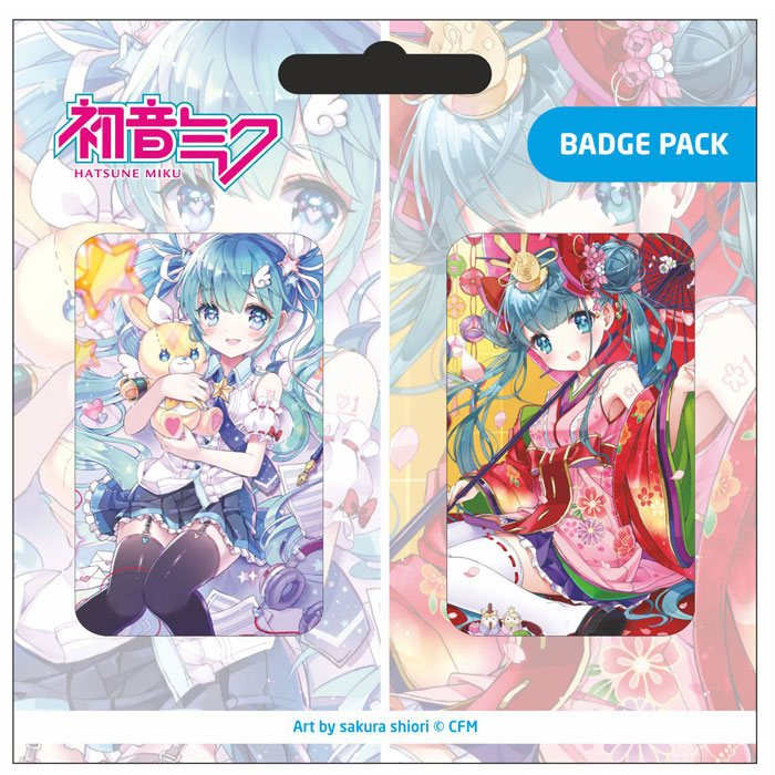 Hatsune Miku Pin Badge 2-Pack (B)
