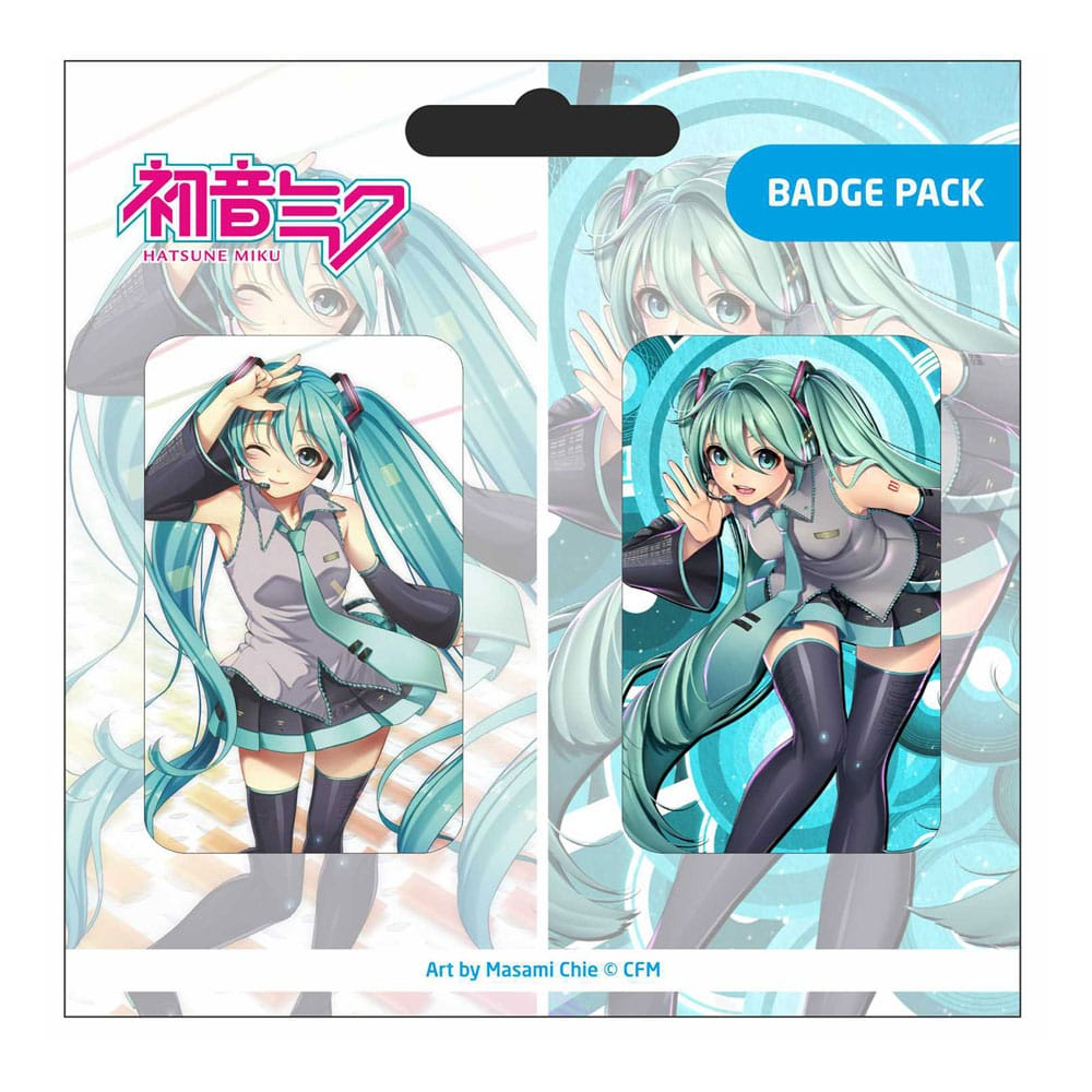 Hatsune Miku Pin Badge 2-Pack (D)