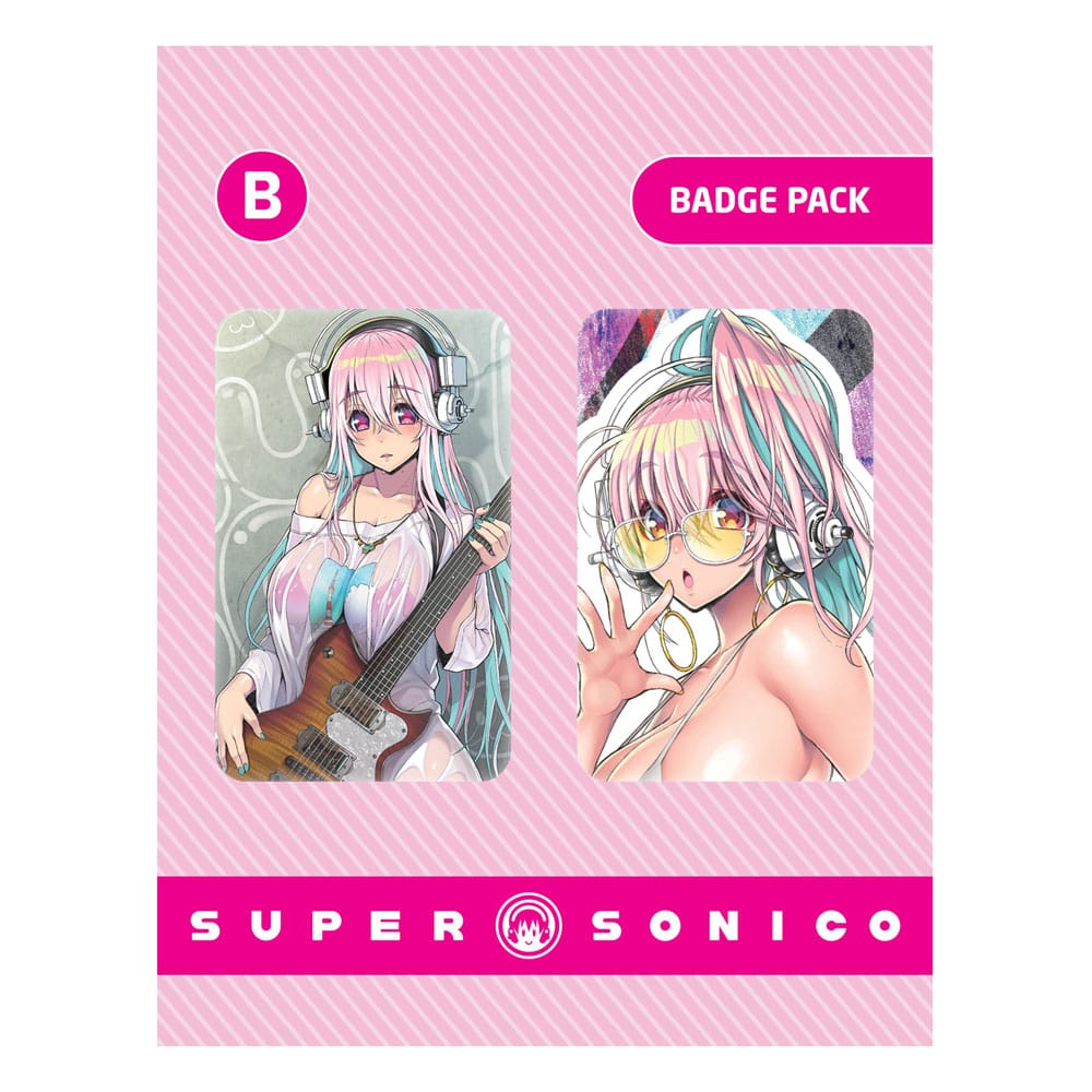 Super Sonico Pin Badge 2-Pack (B)