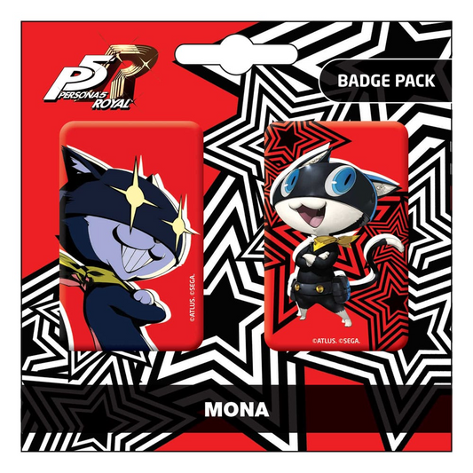 Persona 5 Royal Mona Morgana Pin Badge 2-Pack