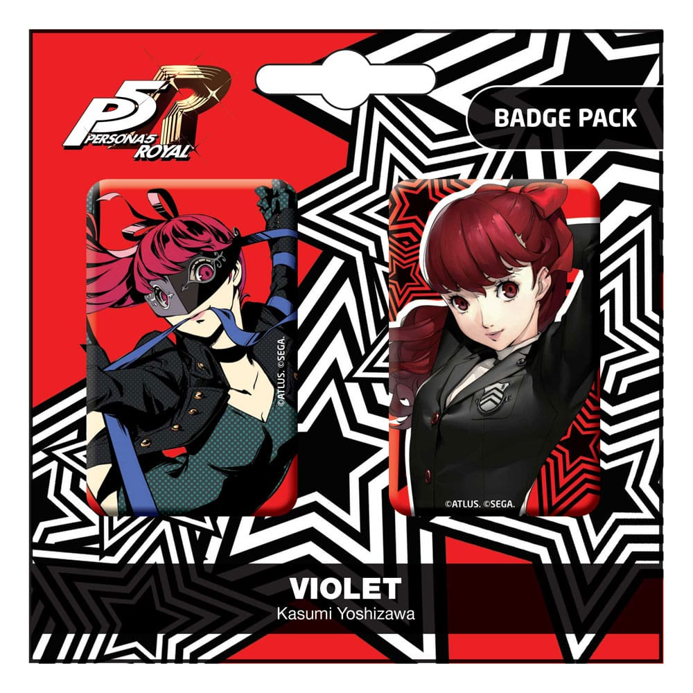 Persona 5 Royal Violet Kasumi Yoshizawa Pin Badge 2-Pack