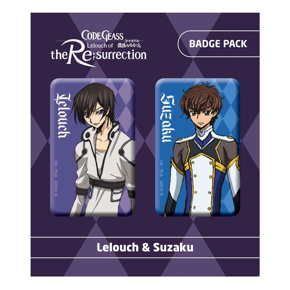 Code Geass Lelouch of the Re:Surrection Lelouch & Suzaku Pin Badge 2-Pack