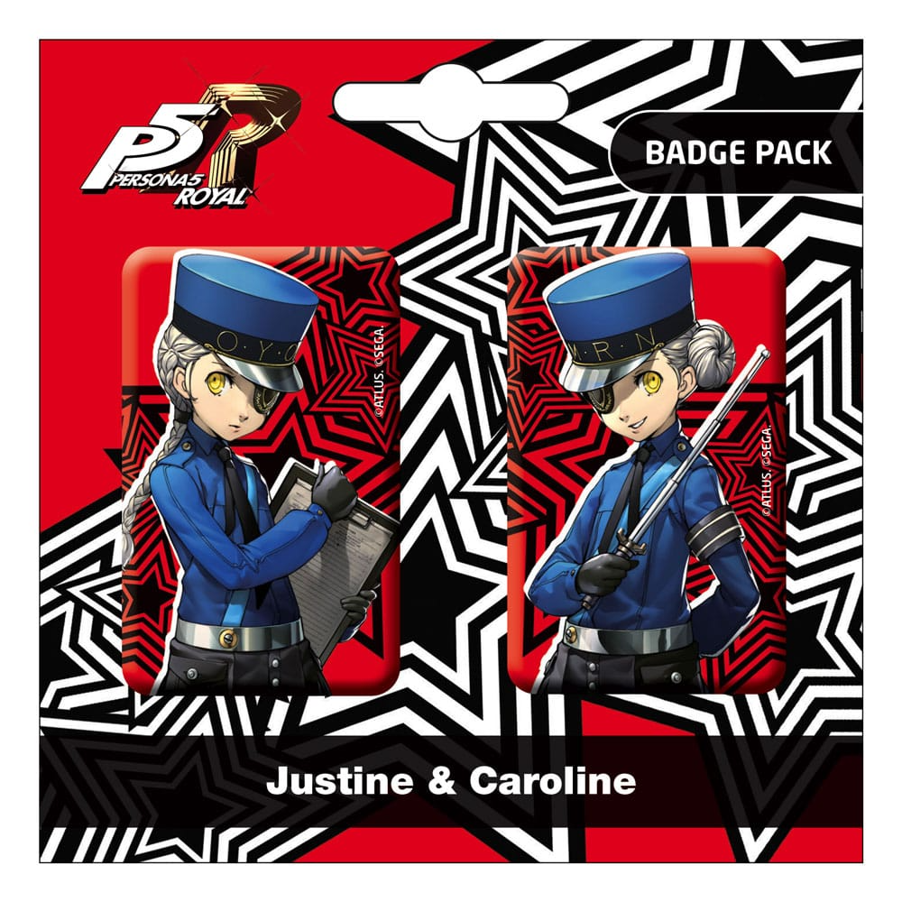 Persona 5 Royal Justine & Caroline Pin Badge 2-Pack
