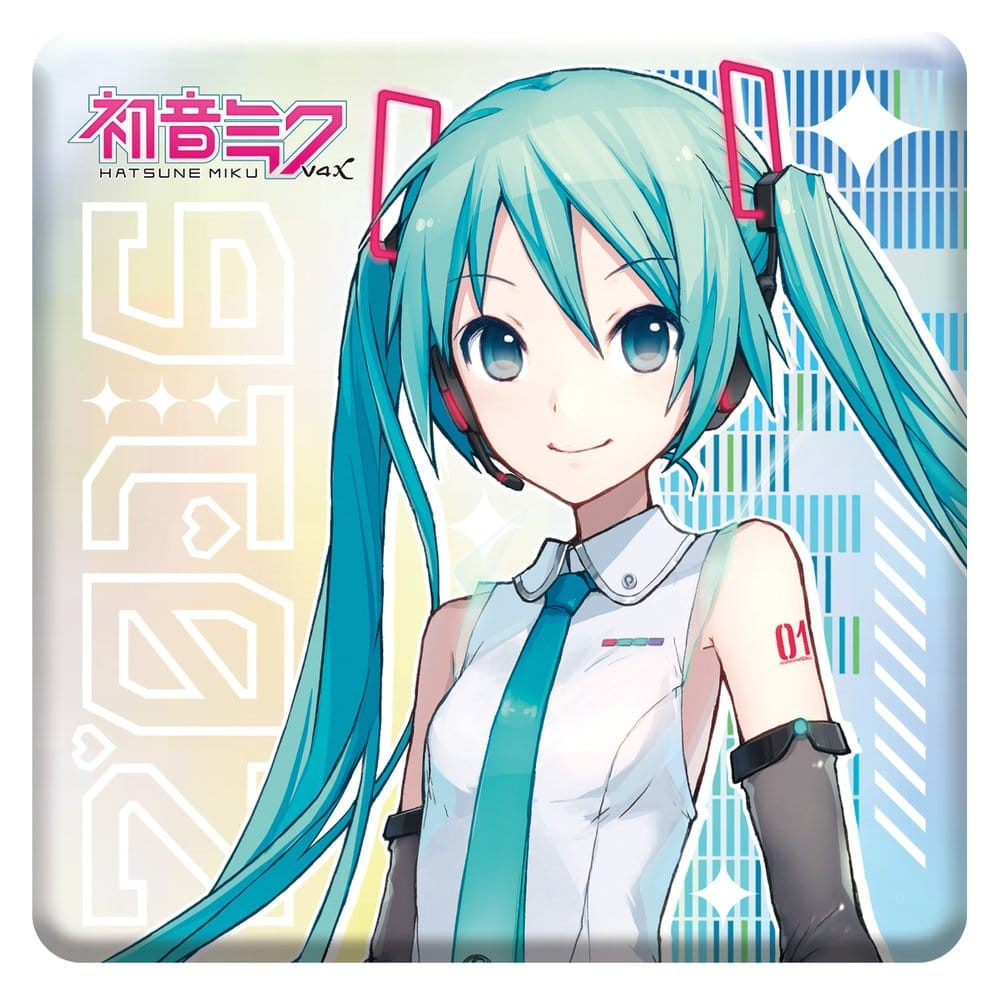 Vocaloid Holographic Pin Badge Hatsune Miku V4X 10th Anniversary Rainbow Limited Edition