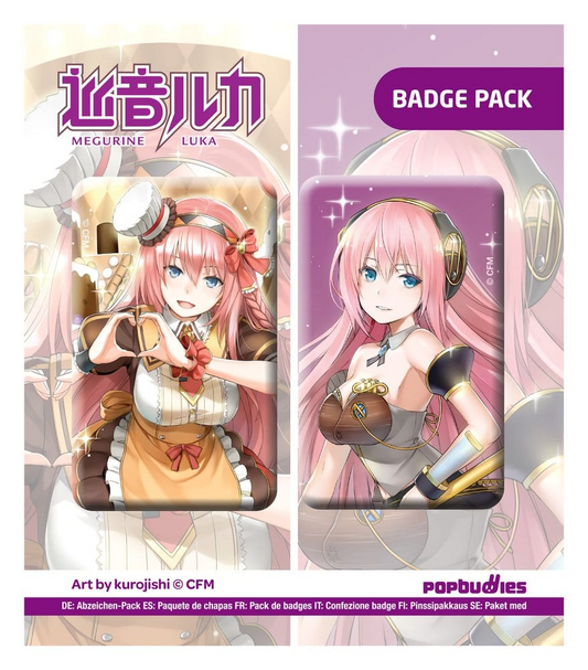 Vocaloid Pin Badge 2-Pack Megurine Luka