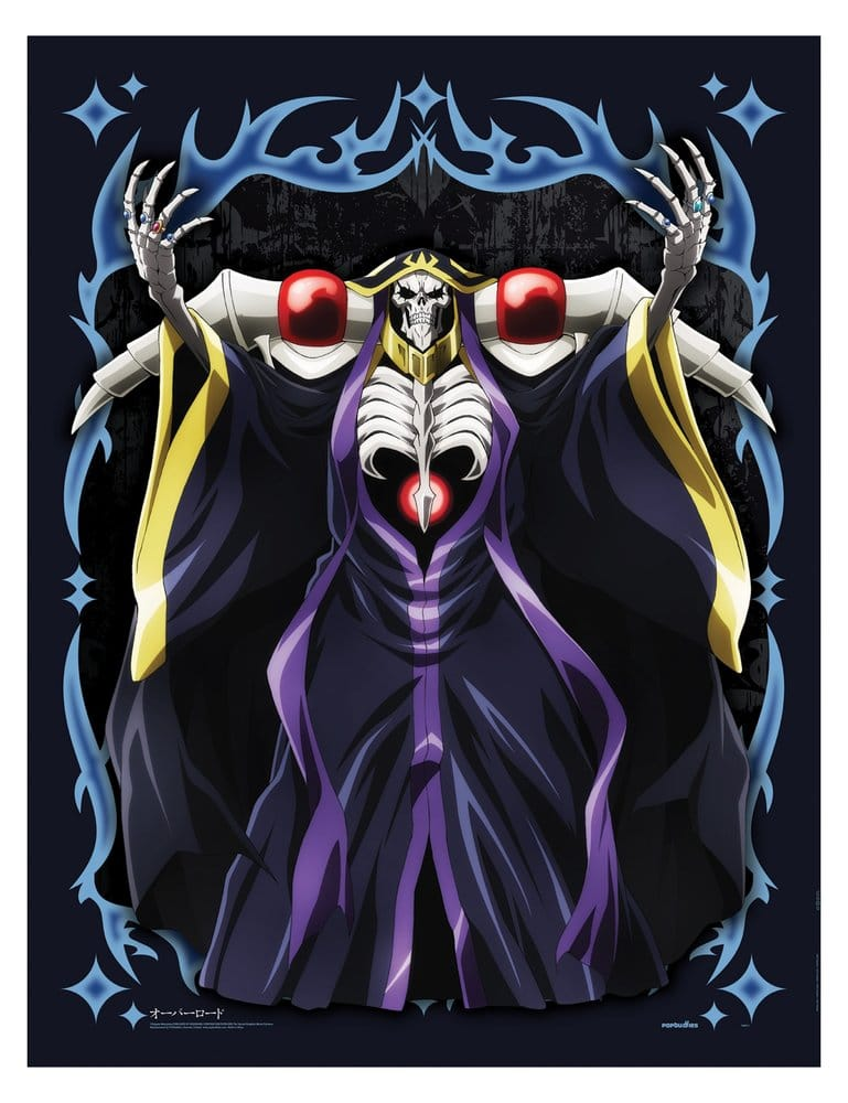 Overlord Fabric Poster Ainz Ooal Gown