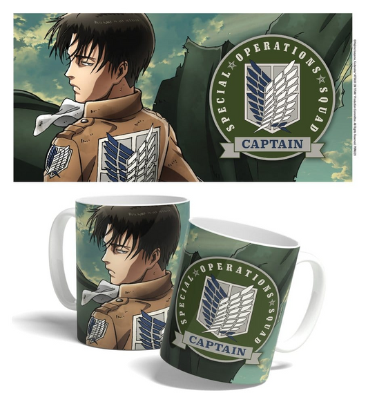 Attack on Titan Mug Levi Ackerman Squad Captain Ver