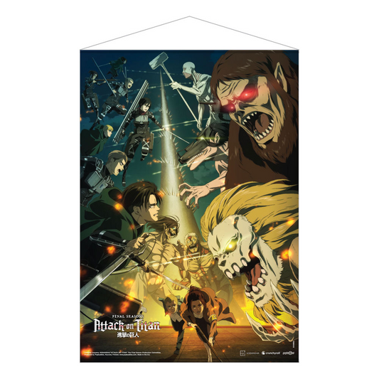 Attack on Titan The Final Season Paradis Island Vs Marley Wall Scroll