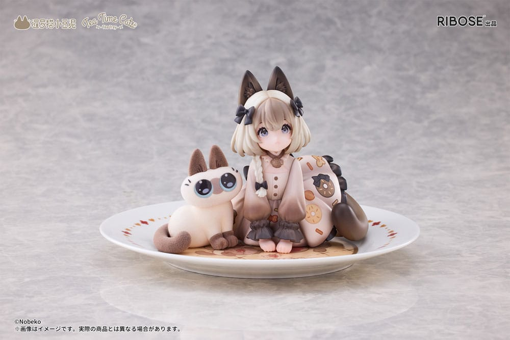 Decorated Life Collection Statue Tea Time Cats x Siamese Cat Azuki-san Friendship Collaboration Exclusive Set