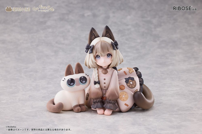 Decorated Life Collection Statue Tea Time Cats x Siamese Cat Azuki-san Friendship Collaboration Exclusive Set