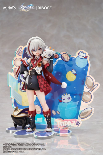 Honkai: Star Rail Rise Up+ Chibineko Series Statue Topaz & Numby Ver