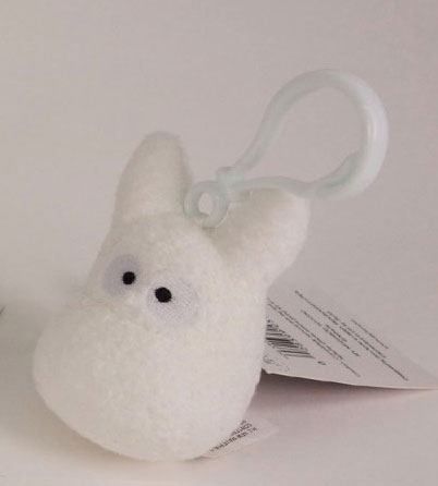 My Neighbor Totoro Plush Backpack Clip Totoro white