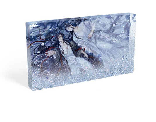 Grandmaster of Demonic Cultivation Acrylic Block with Glitter Wei Wuxian & Lan Wangji Galaxy