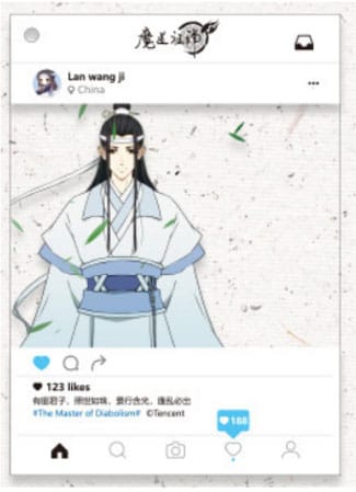 Grandmaster of Demonic Cultivation Lan Wangji Acrylic Photo Holder