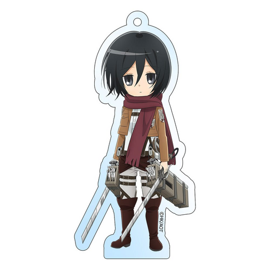 Attack on Titan Holographic Acrylic Keychain Mikasa Ackerman