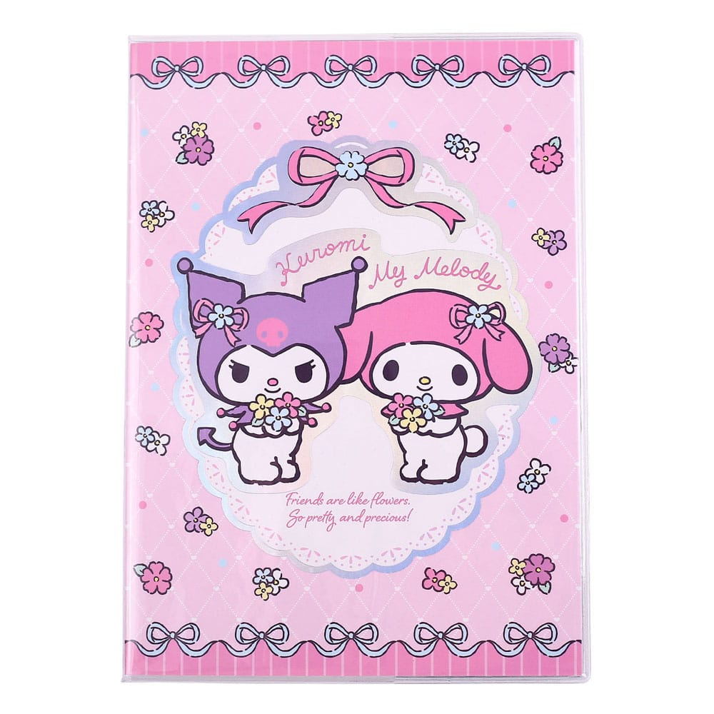 Sanrio Softcover Notebook Kuromi & My Melody Pastel Flower