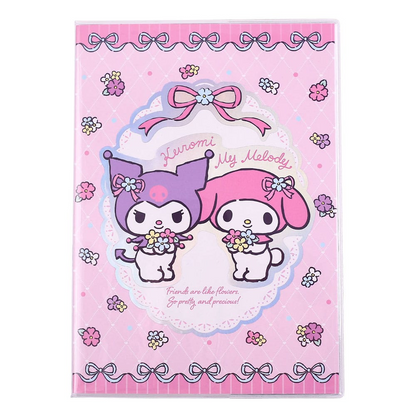 Sanrio Softcover Notebook Kuromi & My Melody Pastel Flower