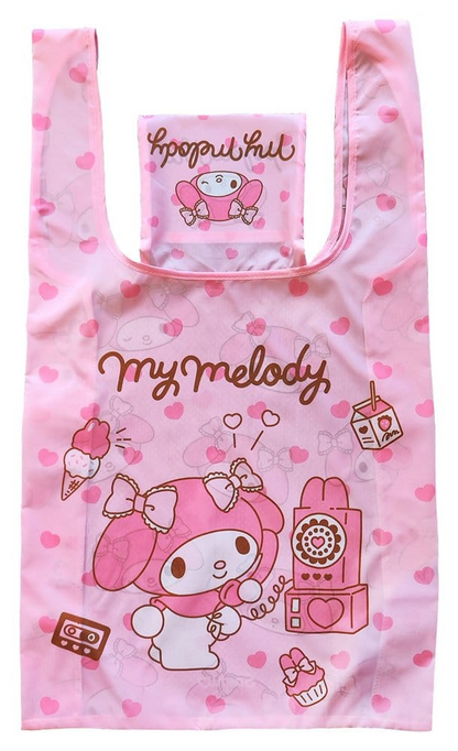 Sanrio My Melody Foldable Shopping Bag Kawaii ver