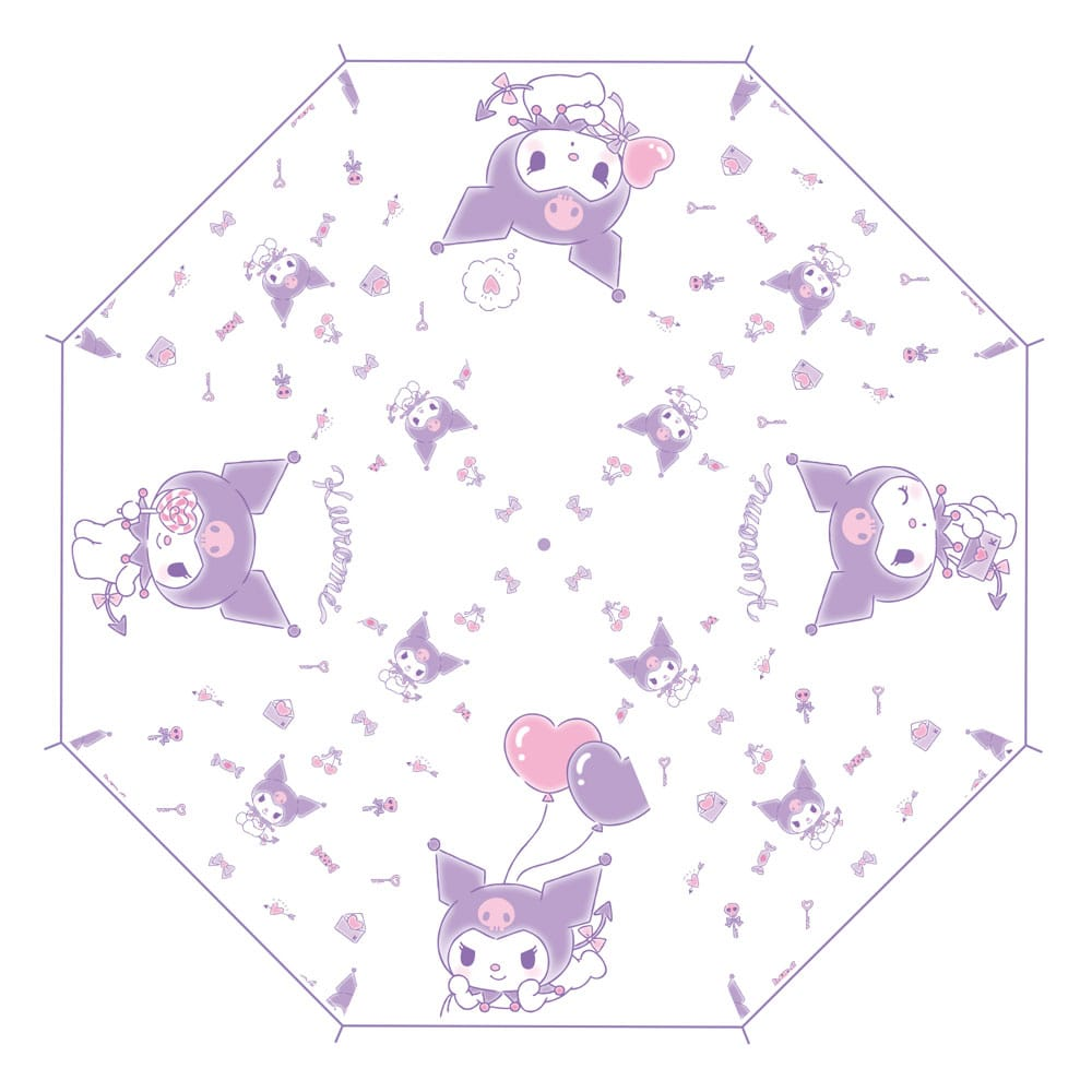 Sanrio Transparent Cane Umbrella Kuromi Kawaii Ver