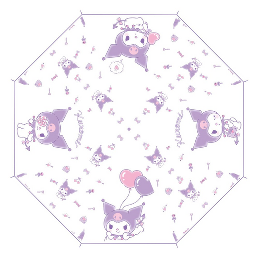 Sanrio Transparent Cane Umbrella Kuromi Kawaii Ver