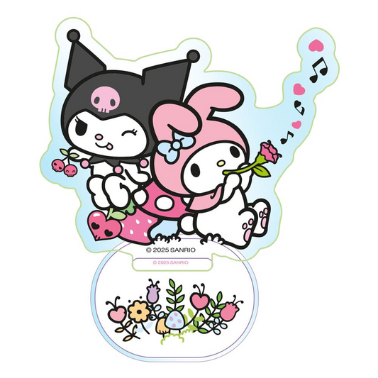 Sanrio Acrylic Stand Kuromi & My Melody Holographic