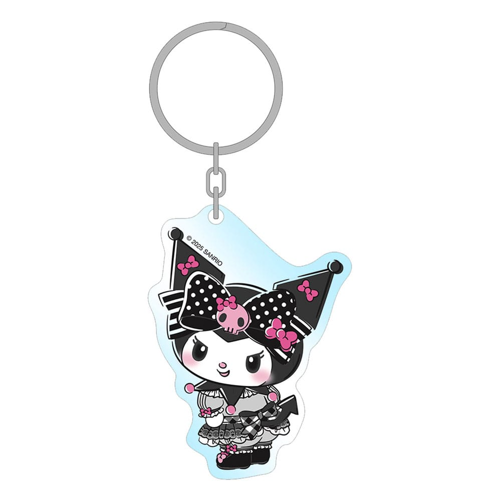 Sanrio Acrylic Keychain Kuromi Pink Black Party Series