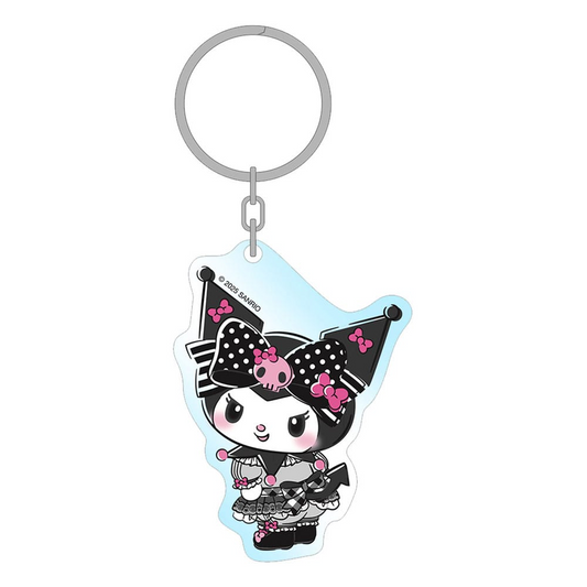 Sanrio Acrylic Keychain Kuromi Pink Black Party Series