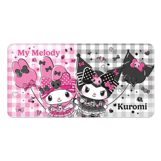 Sanrio My Melody & Kuromi Mousepad XXL Pink Black Party Series