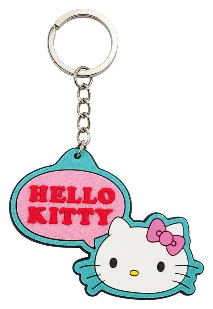 Sanrio Rubber Keychain Hello Kitty Stickers Style Ver
