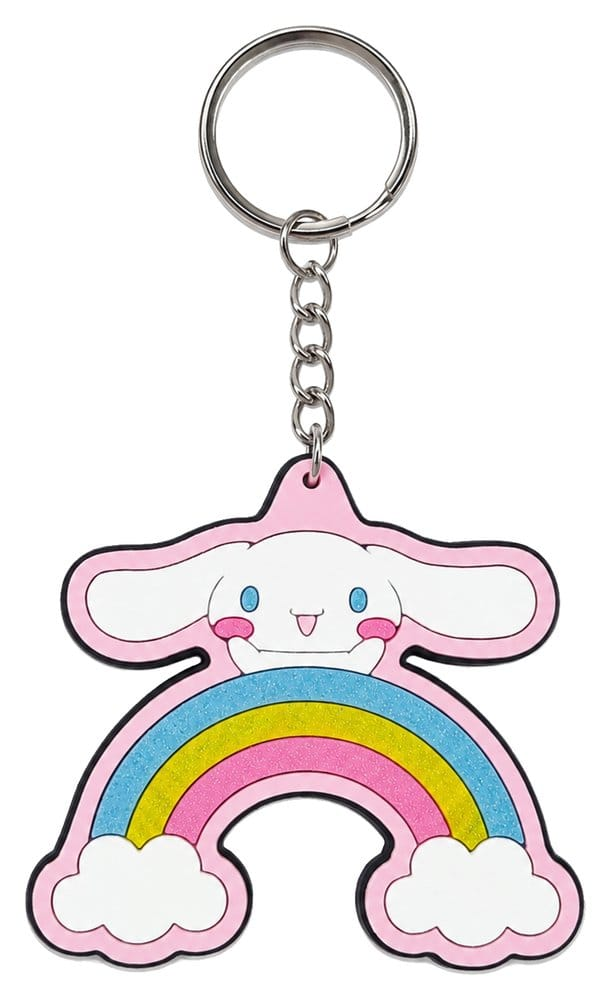 Sanrio Rubber Keychain Cinnamoroll Stickers Style Ver