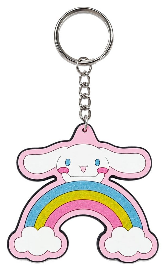 Sanrio Rubber Keychain Cinnamoroll Stickers Style Ver