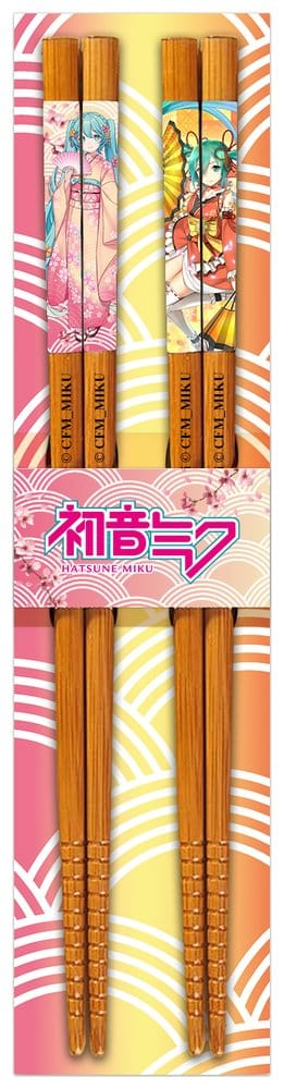 Vocaloid Bamboo Chopsticks 2-Pack Hatsune Miku