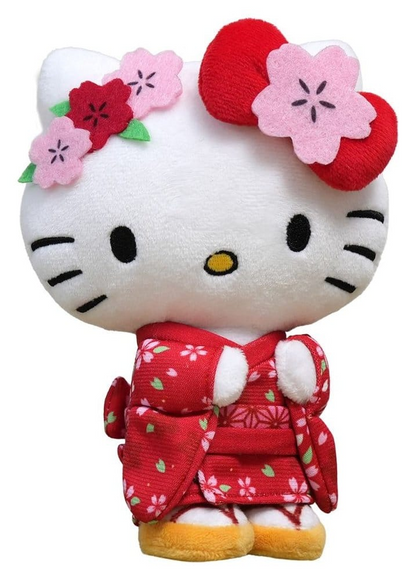 Sanrio Self Standing Plush Hello Kitty Kimono ver